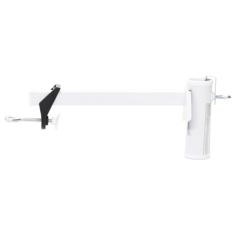 Sonnenschirmhalter für Balkon Weiß 38 mm Stahl