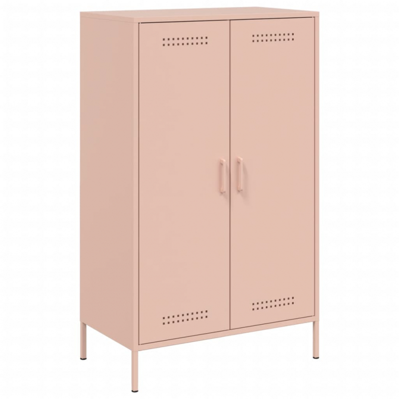 Highboard Rosa 68x39x113 cm Stahl