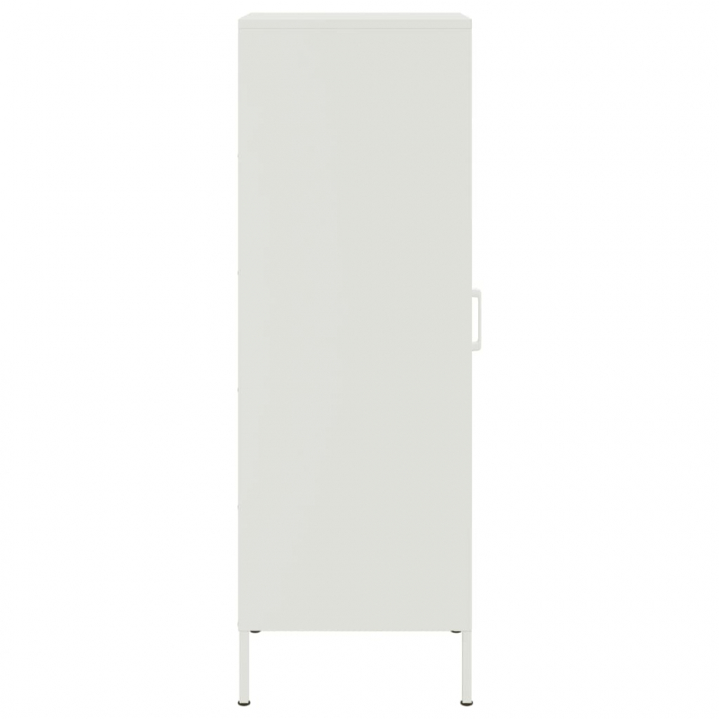 Highboard Weiß 36x39x113 cm Stahl