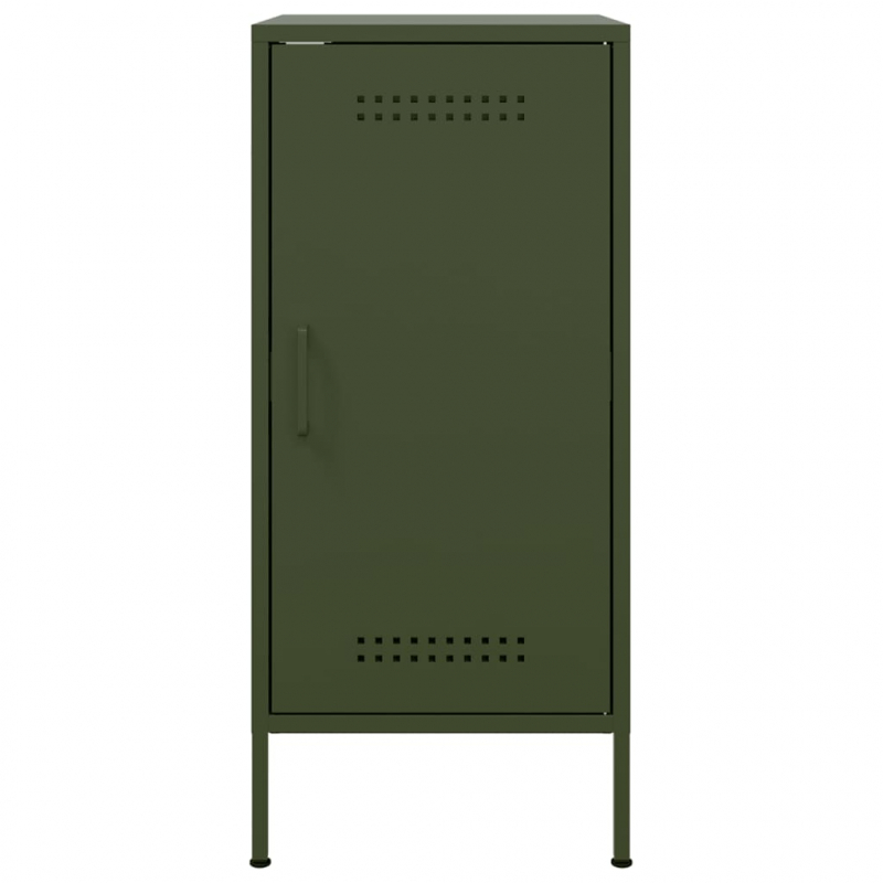 Sideboard Olivgrün 36x39x79 cm Stahl