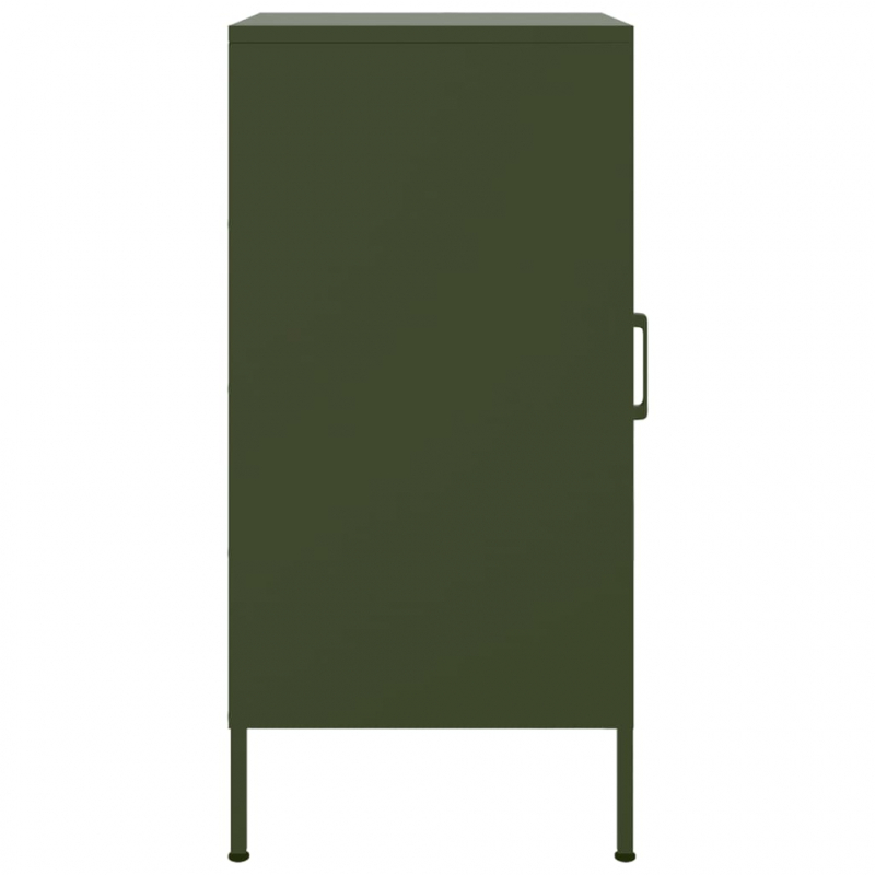 Sideboard Olivgrün 36x39x79 cm Stahl