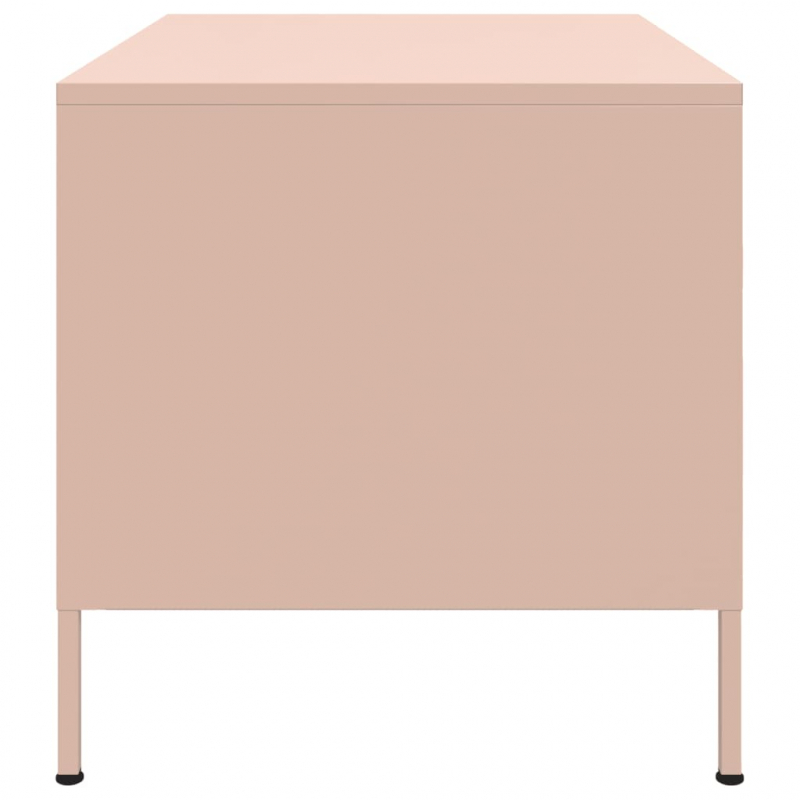 Couchtisch Rosa 68x50x50,5 cm Stahl