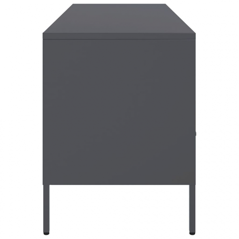 TV-Schrank Anthrazit 100,5x39x50,5 cm Stahl
