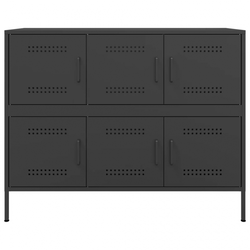 Sideboard Schwarz 100,5x39x79 cm Stahl