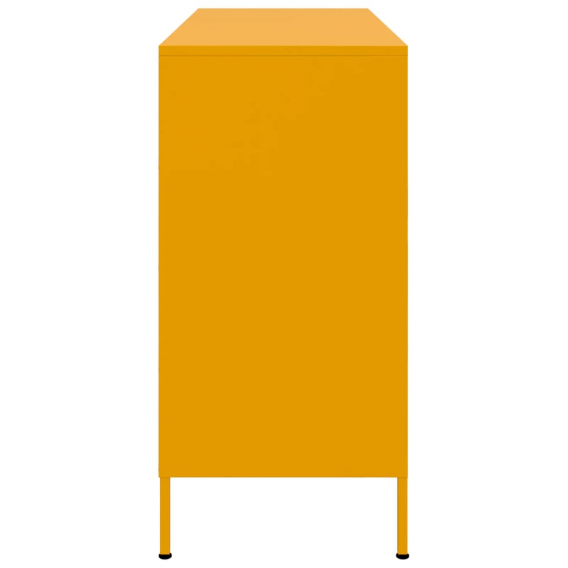 Sideboard Senfgelb 100,5x39x79 cm Stahl
