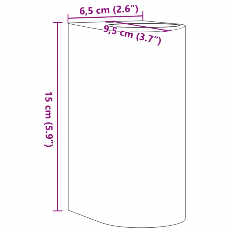 Außenwandleuchte Schwarz Aluminiumdruckguss