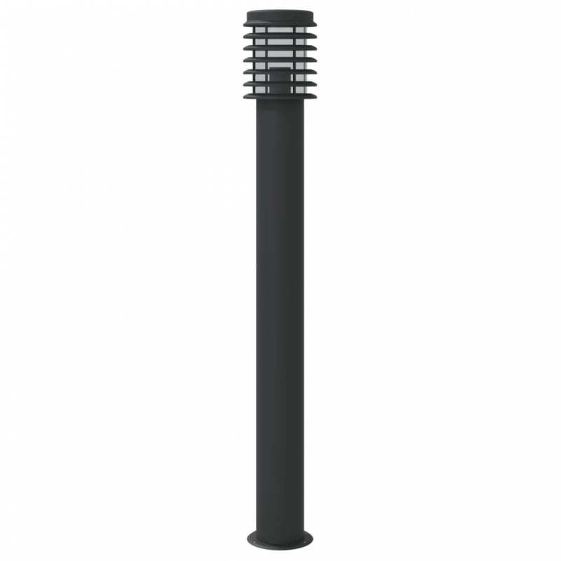 Wegeleuchten 3 Stk. Schwarz 110 cm Edelstahl