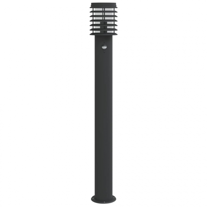 Wegeleuchte mit Bewegungsmelder Schwarz 110 cm Edelstahl