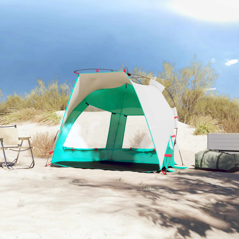 Strandzelt 2 Personen Seegrün Quick Release Wasserdicht