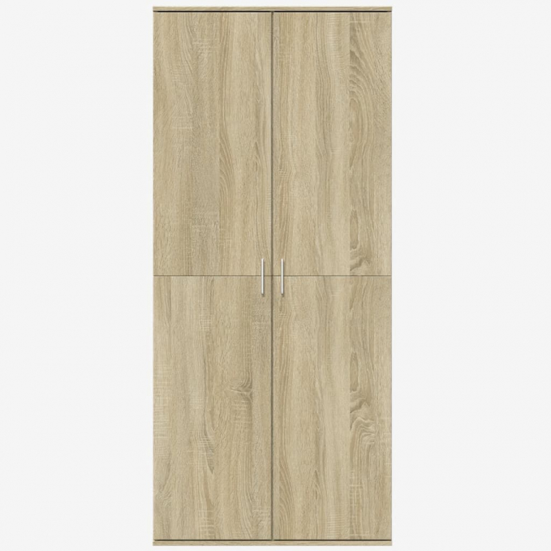 Highboard Sonoma-Eiche 80x35x180 cm Holzwerkstoff