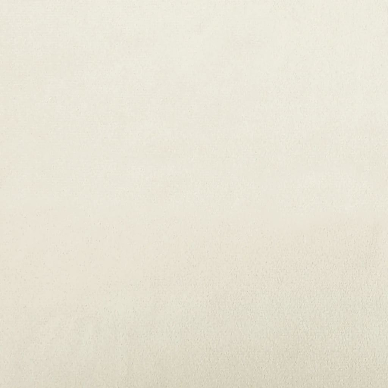 2-Sitzer-Sofa mit Zierkissen Creme 140 cm Samt