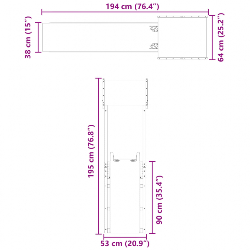 Spielturm Massivholz Douglasie