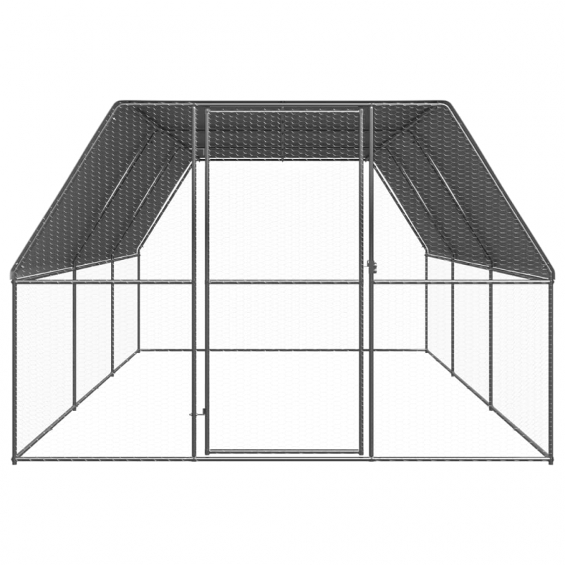 Hühnerkäfig 3x6x2 m Verzinkter Stahl