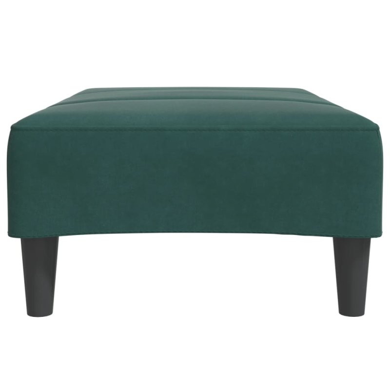 Fußhocker Dunkelgrün 77x55x31 cm Samt