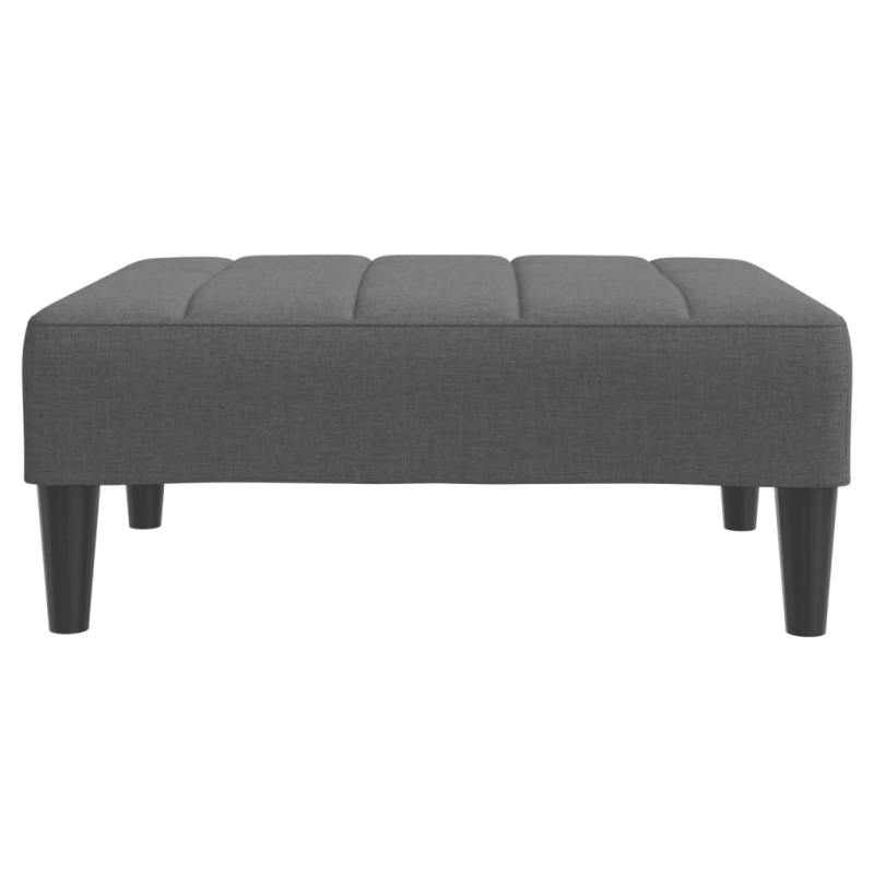 Fußhocker Dunkelgrau 77x55x31 cm Stoff