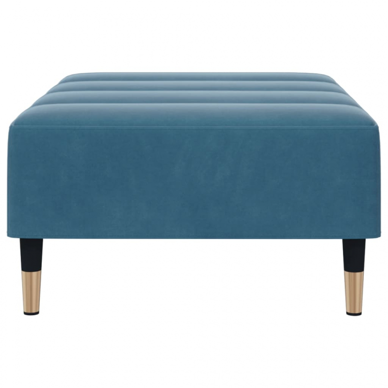 Fußhocker Blau 77x55x31 cm Samt