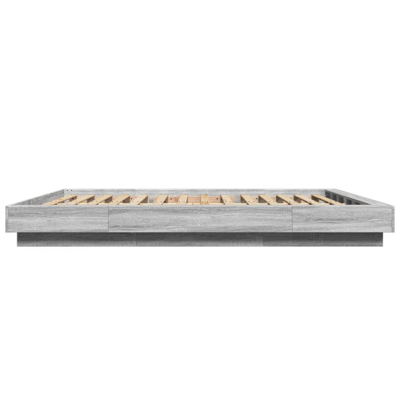 Bettgestell Grau Sonoma 150x200 cm Holzwerkstoff