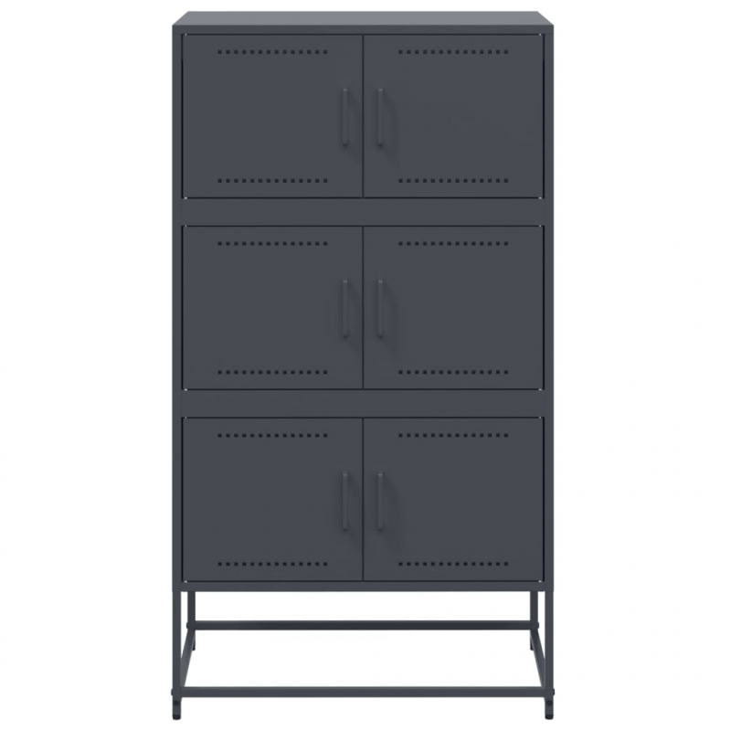 Sideboard Anthrazit 68,5x38,5x123,5 cm Stahl