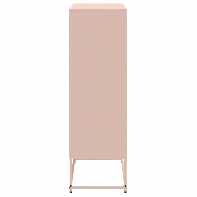 Highboard Senfgelb 68,5x38,5x107 cm Stahl