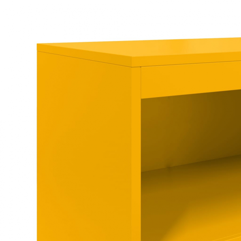 Highboard Weiß 68,5x38,5x107 cm Stahl
