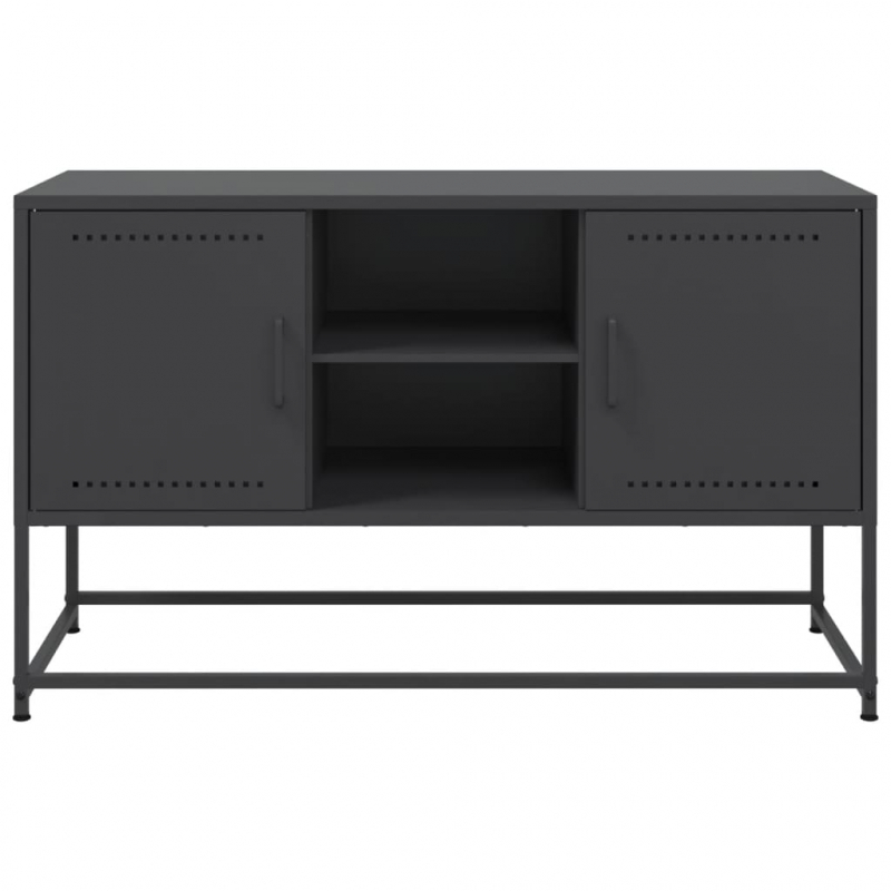 Highboard Schwarz 36x39x123 cm Stahl