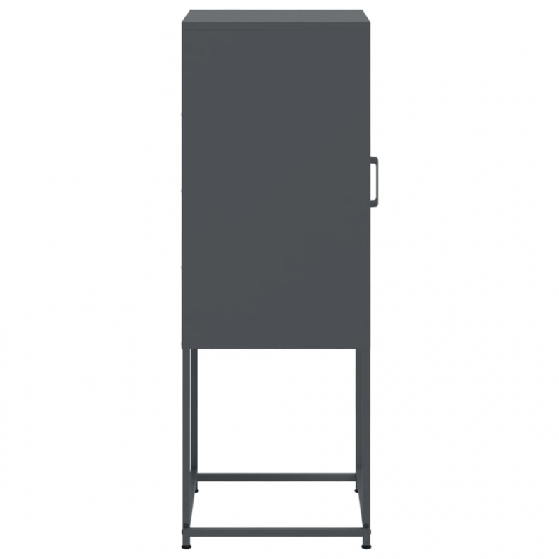 Highboard Anthrazit 36x39x107 cm Stahl