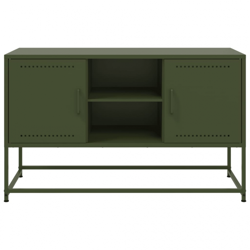 Highboard Weiß 36x39x107 cm Stahl