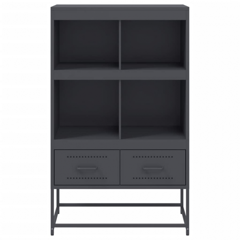 Highboard Anthrazit 68x39x111,5 cm Stahl