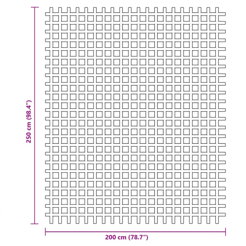 Zeltteppich Anthrazit 2,5x2 m