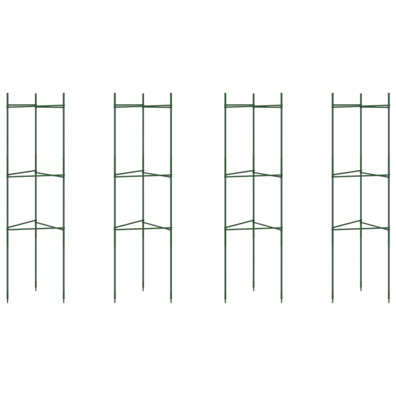 Tomatenkäfige 4 Stk. 116 cm Stahl und PP