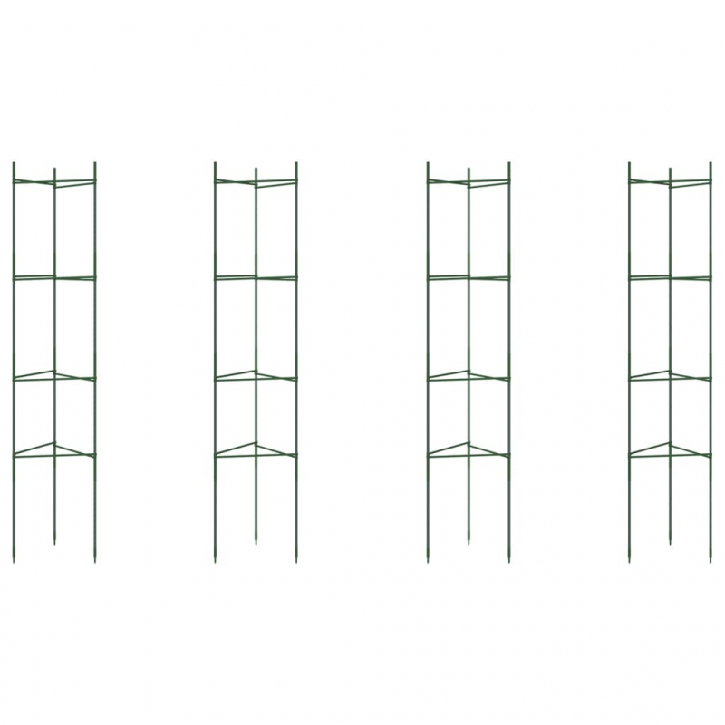 Tomatenkäfige 4 Stk. 154 cm Stahl und PP