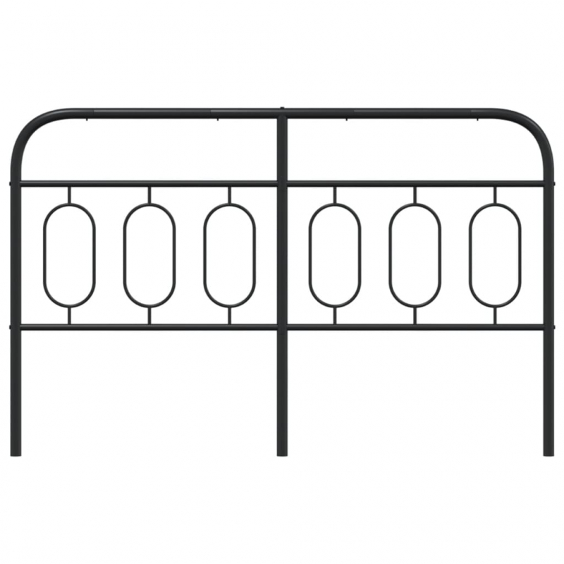 Kopfteil Metall Schwarz 140 cm