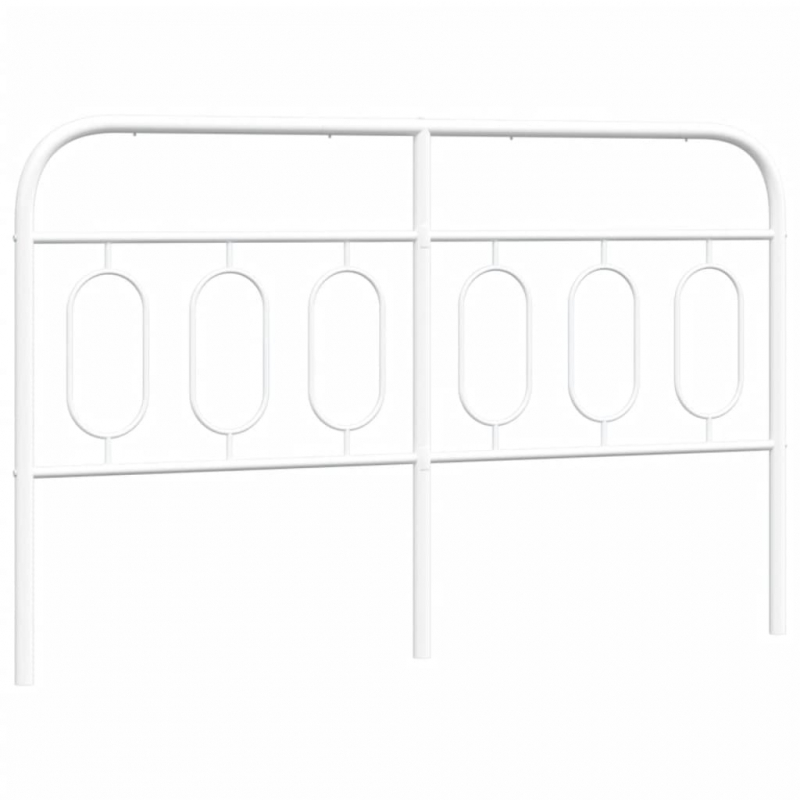Kopfteil Metall Weiß 140 cm