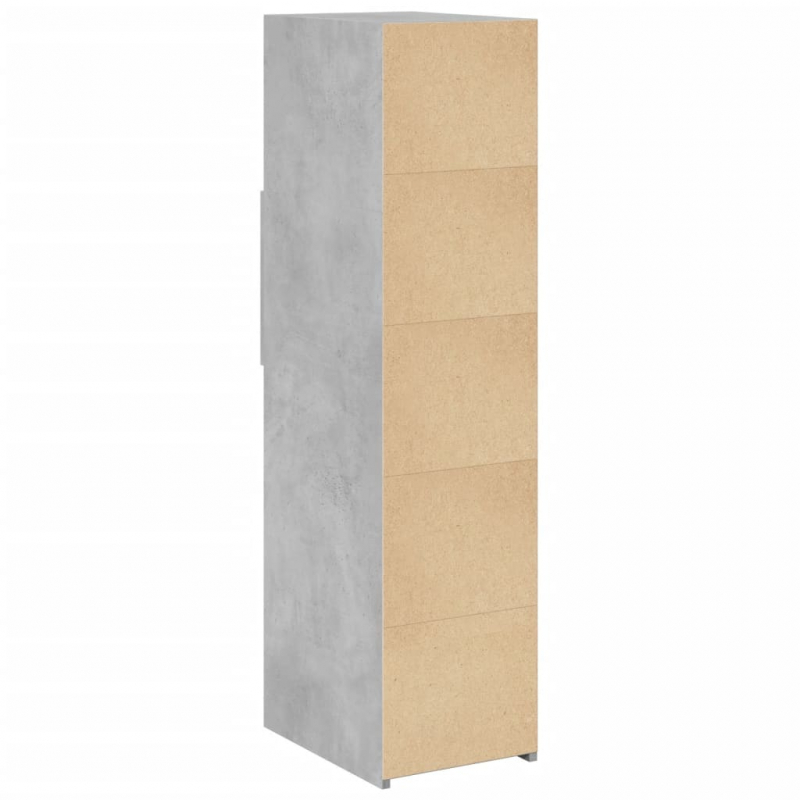 Highboard Betongrau 30x42,5x124 cm Holzwerkstoff