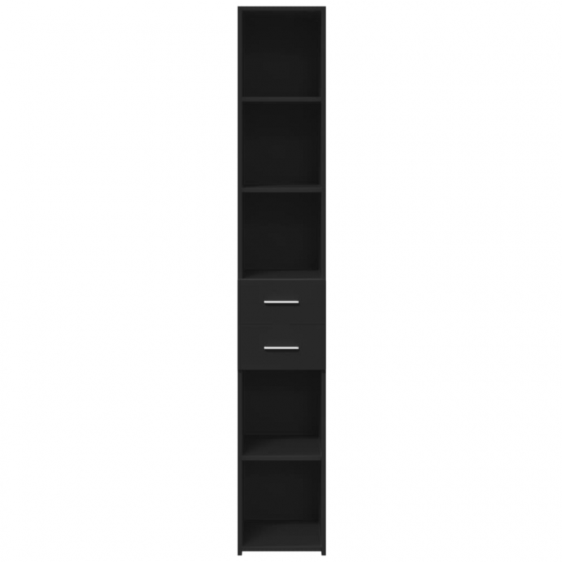 Highboard Schwarz 30x42,5x185 cm Holzwerkstoff