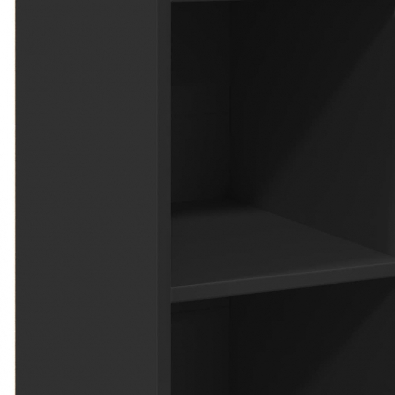 Highboard Schwarz 40x41x124 cm Holzwerkstoff