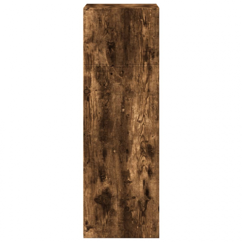 Highboard Räuchereiche 50x41x124 cm Holzwerkstoff
