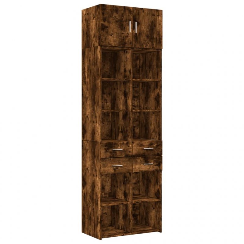 Hochschrank Räuchereiche 70x42,5x225 cm Holzwerkstoff