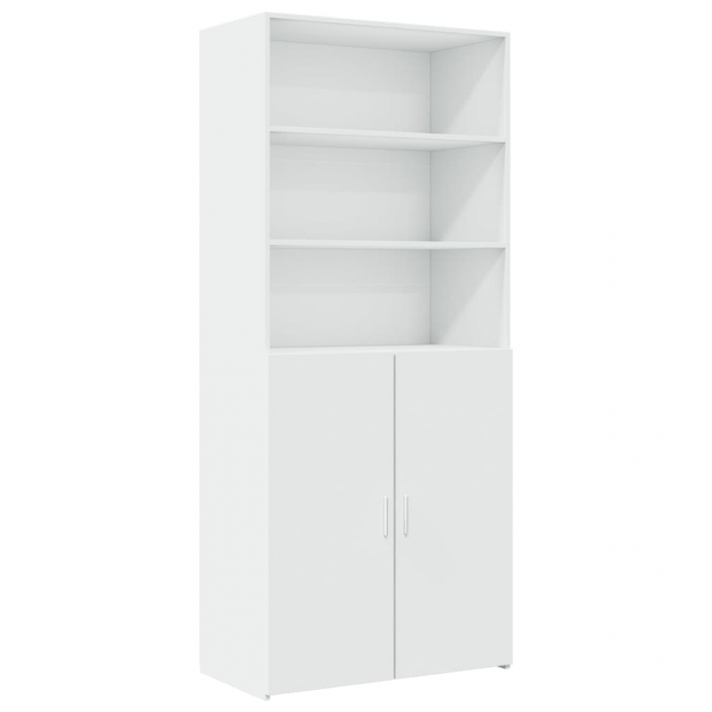 Hochschrank Weiß 80x42,5x225 cm Holzwerkstoff