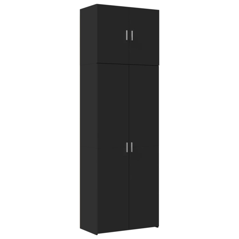 Highboard Schwarz 80x42,5x249 cm Holzwerkstoff