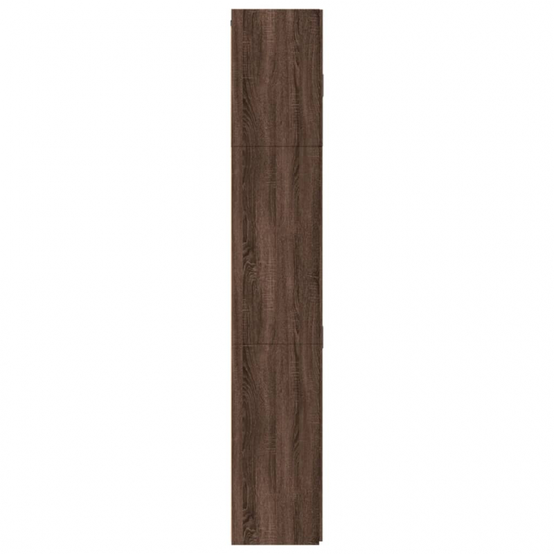 Highboard Braun Eichen-Optik 80x42,5x249 cm Holzwerkstoff