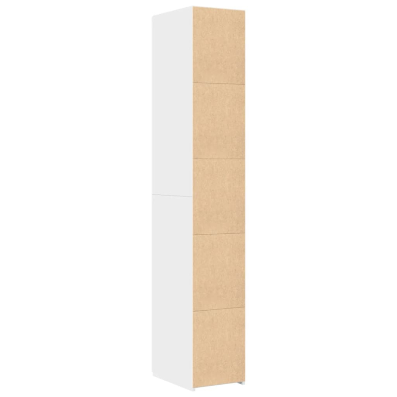 Highboard Weiß 30x42,5x185 cm Holzwerkstoff