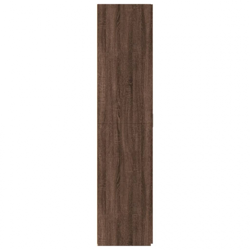 Highboard Braun Eichen-Optik 70x42,5x185 cm Holzwerkstoff