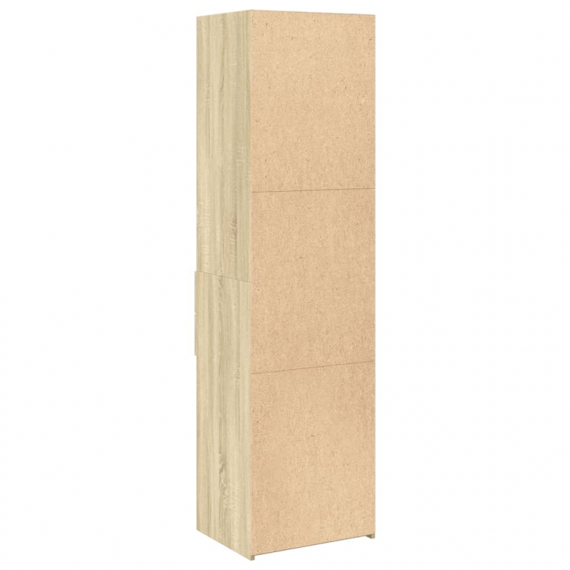 Highboard Sonoma-Eiche 50x42,5x185 cm Holzwerkstoff