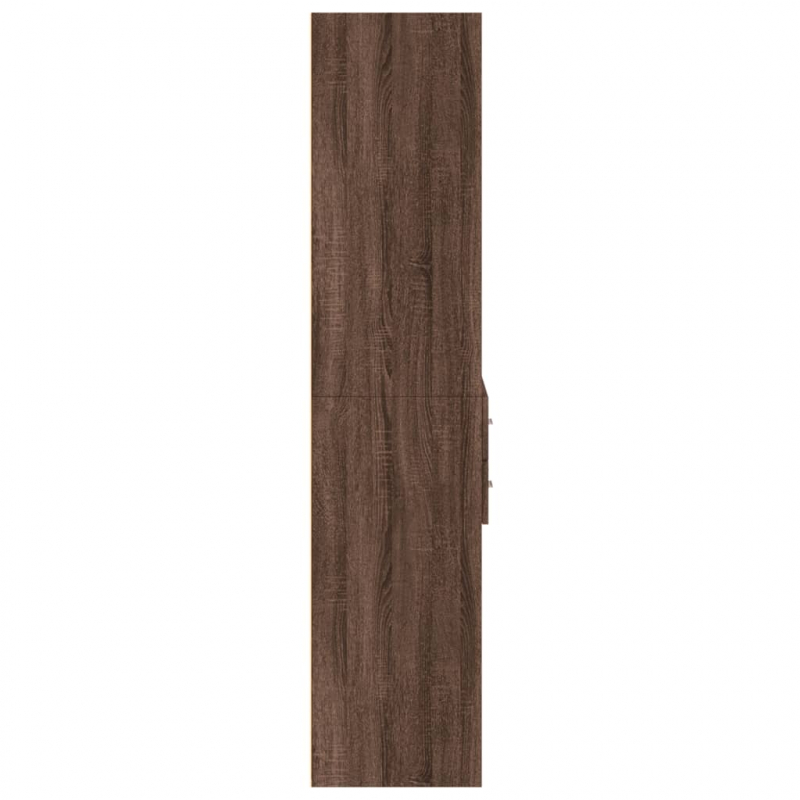 Highboard Braun Eichen-Optik 70x42,5x185 cm Holzwerkstoff