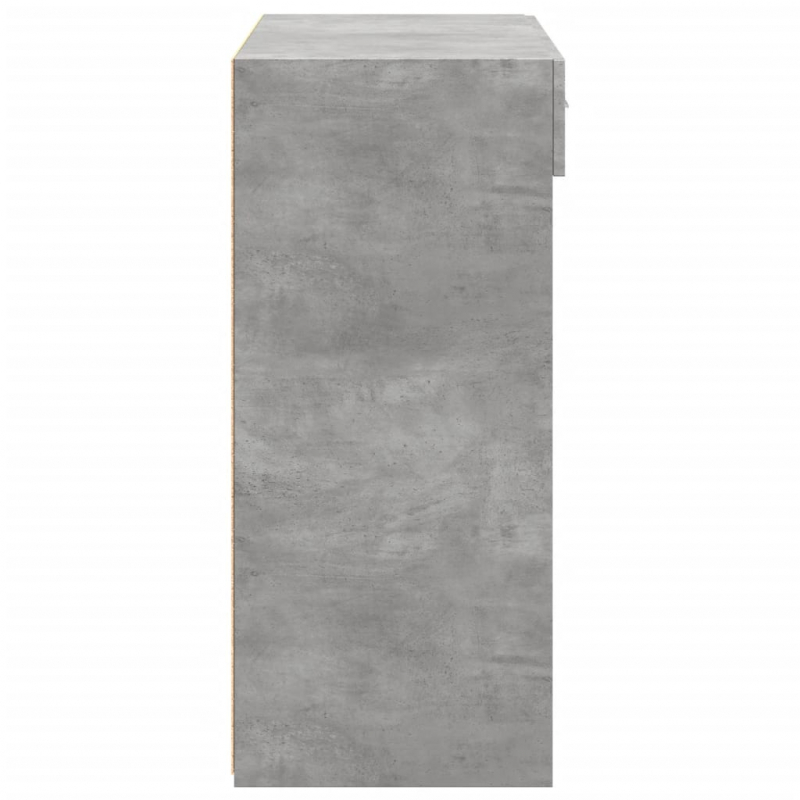 Sideboard Betongrau 80x42,5x93 cm Holzwerkstoff