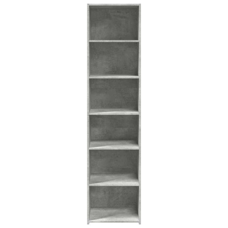 Highboard Betongrau 45x41x185 cm Holzwerkstoff