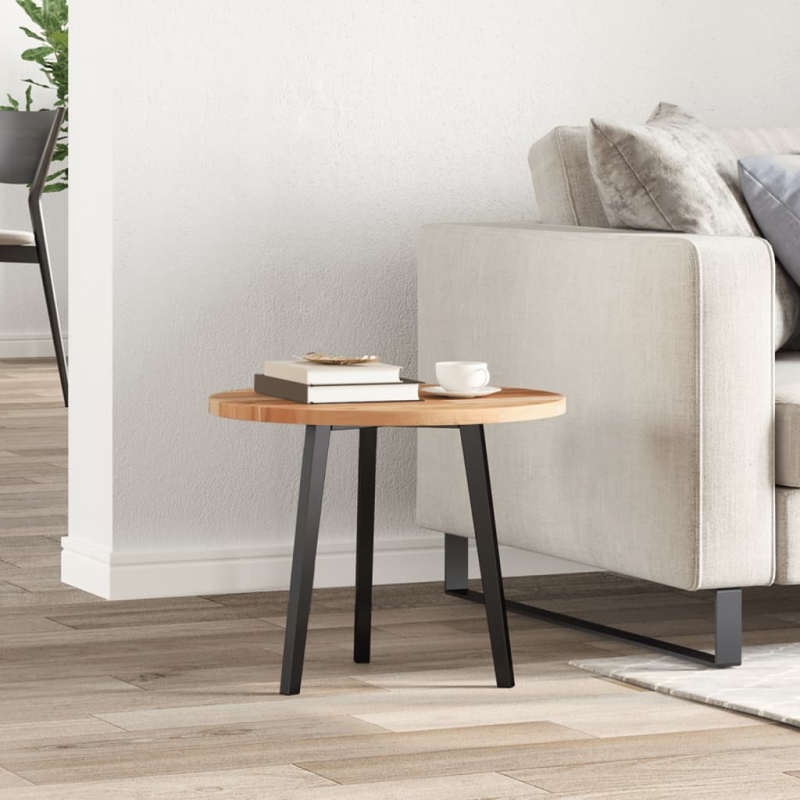 Tischplatte Rund Ø50x2 cm Massivholz Akazie