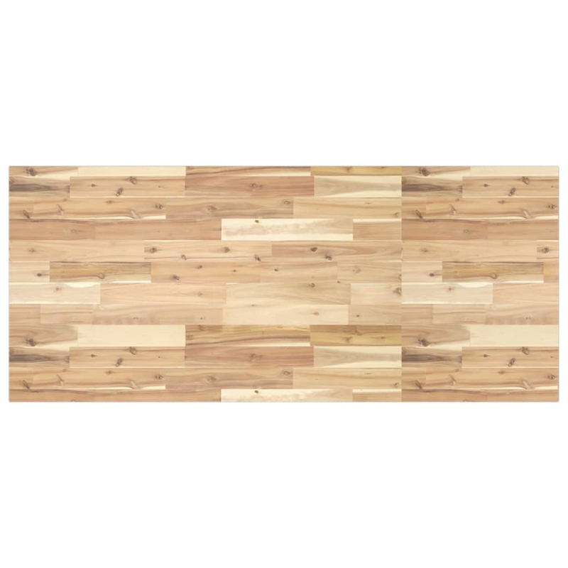 Tischplatte Rechteckig 120x60x2 cm Massivholz Akazie