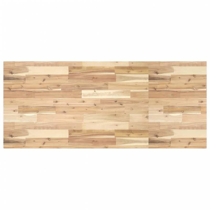 Tischplatte Rechteckig 120x60x4 cm Massivholz Akazie